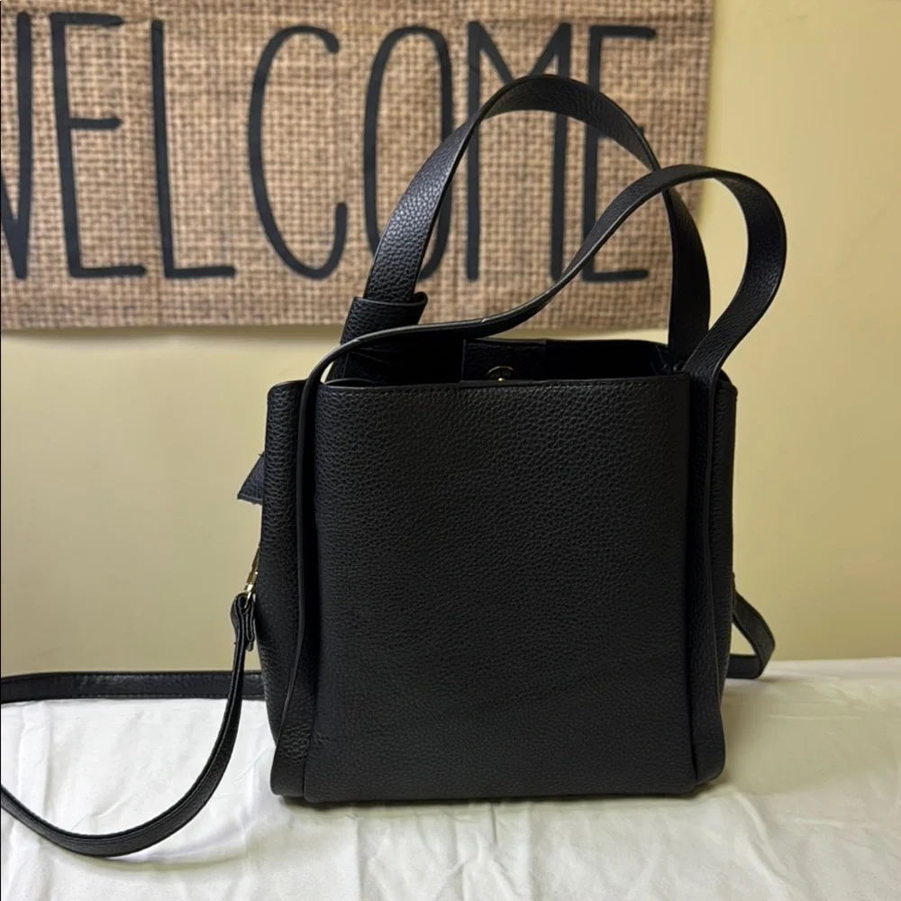 Kate Spade Black Pebbled Leather Shoulder‎ Bag (Missing “York”)